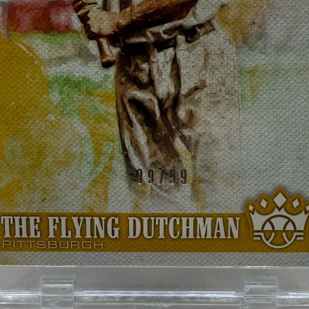 Honus Wagner 2018 Diamond Kings GOLD “Artist’s Proof” Card #2  09/99 w/Hard Case